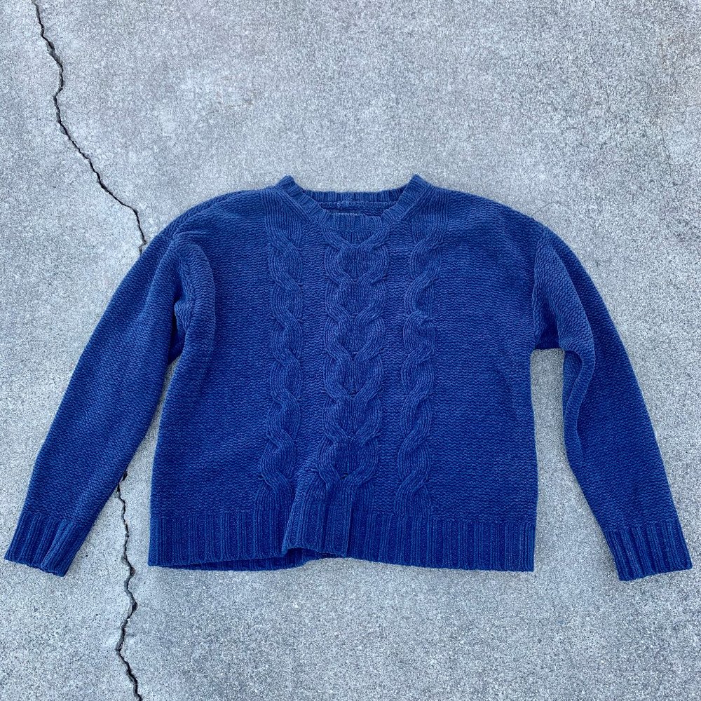 American Eagle Navy Knit Sweater